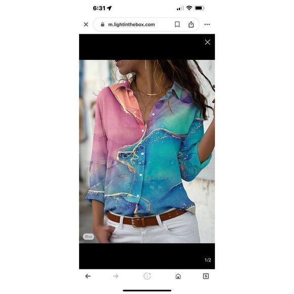 EUC Light in the box womens shirts blouse - Picture 1 of 6